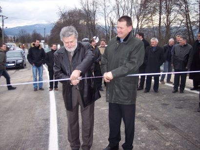 predseda TSK, MUDr. Sedlášek otvára most