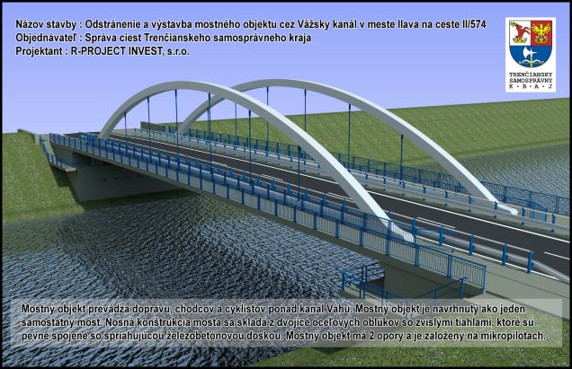 výstavba mosta v Ilave