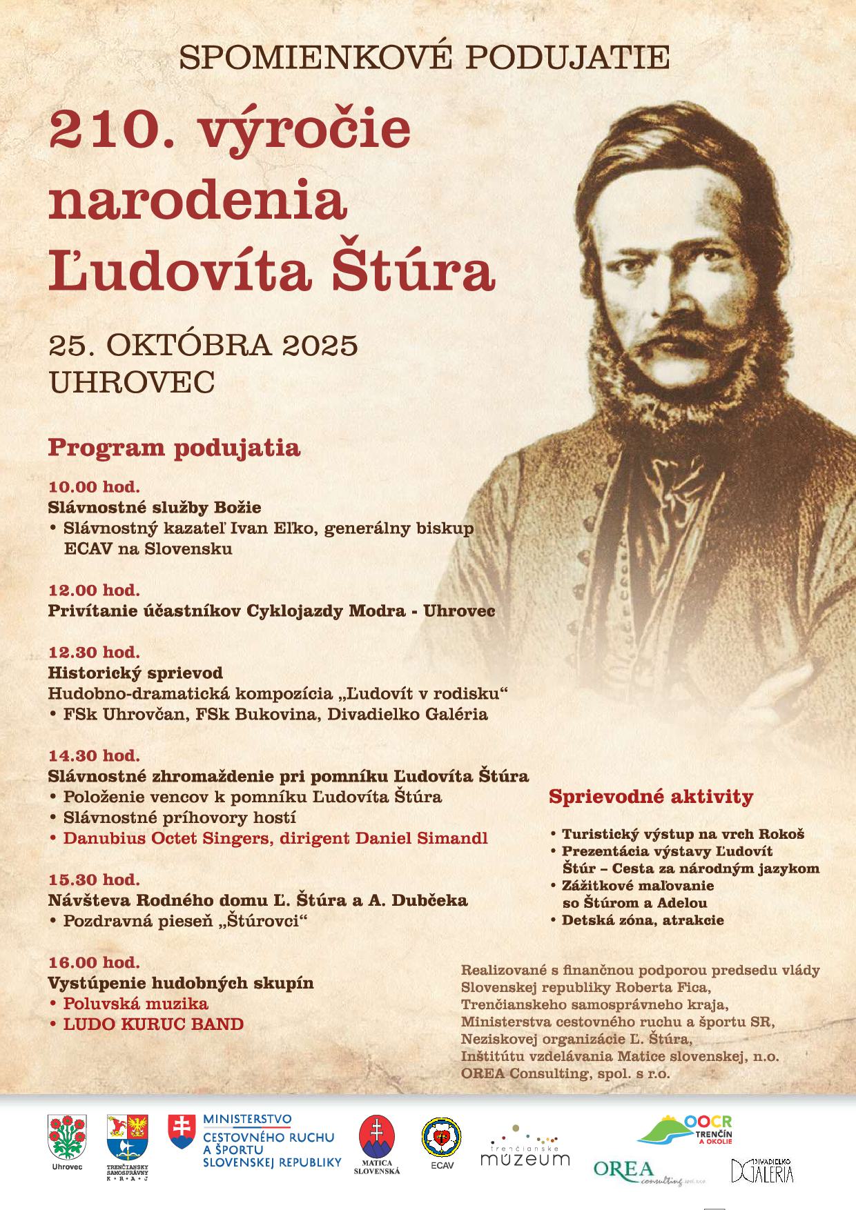 plagát k 210. výročiu ľudovíta štúra