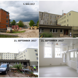 Adventný kalendár tsk 2017, deň siedmy – za 7 mesiacov prinavrátili život prvej časti monobloku bojnickej nemocnice - POROVNANIE