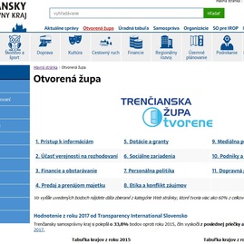 Ako úradná tabuľa tsk priniesla župe prvenstvo v transparentnosti - otvorena zupa