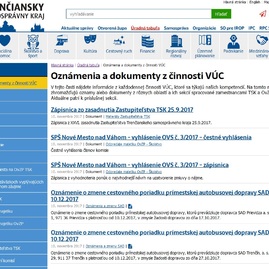 Ako úradná tabuľa tsk priniesla župe prvenstvo v transparentnosti - oznamenia