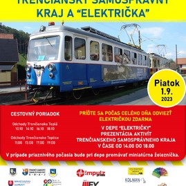 Zväčšiť fotografiu - Aktivity trenčianskeho kraja súčasťou sviatočnej jazdy električky - Plagat-TSK
