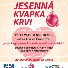 Blíži sa jesenná kvapka krvi trenčianskej župy! prinášame informácie kde, kedy a ako možno darovať krv. - jesenna_kk-2018