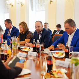 Zväčšiť fotografiu - Bratislava hostila stretnutie šéfov českých a slovenských krajov - DSC01792