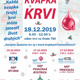 Darujte krv počas najkrajších sviatkov v roku - plagat_kk-2019_vianoce