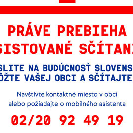 Zväčšiť fotografiu - Do konca asistovaného sčítania ostáva posledných 10 dní - Asistované sčítanie_titulka