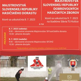 Zväčšiť fotografiu - Na majstrovstvách slovenska dhz a hasičského dorastu bojovali aj majstrovské družstvá z kraja - plagat_msr_2023