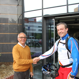 Na trenčianskej župe osobne odštartoval projekt „do práce na bicykli 2016“ národný cyklokoordinátor - BICYKEL_PRACA (3)