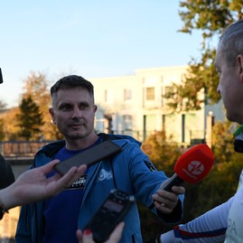 Zväčšiť fotografiu - Nový úsek Vážskej cyklomagistrály je tesne pred dokončením