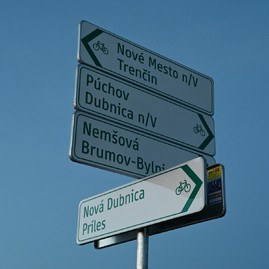 Zväčšiť fotografiu - Nový úsek Vážskej cyklomagistrály je tesne pred dokončením