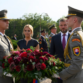 Pamiatku hrdinov, ktorí pred 75 rokmi bojovali v slovenskom národnom povstaní si uctili na jankovom vŕšku - 20190831_JANKOV_VRSOK_75_SNP_024