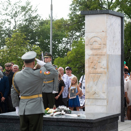 Pamiatku hrdinov, ktorí pred 75 rokmi bojovali v slovenskom národnom povstaní si uctili na jankovom vŕšku - 20190831_JANKOV_VRSOK_75_SNP_039