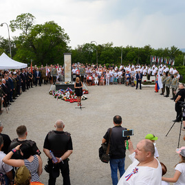 Pamiatku hrdinov, ktorí pred 75 rokmi bojovali v slovenskom národnom povstaní si uctili na jankovom vŕšku - 20190831_JANKOV_VRSOK_75_SNP_055
