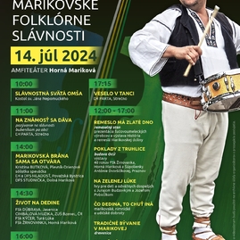Zväčšiť fotografiu - Pozývame na marikovské folklórne slávnosti - MFS plagat 2024