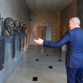 Zväčšiť fotografiu - S ministrom o výstavbe rozhľadne i prioritných župných projektoch