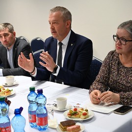 Zväčšiť fotografiu - S ministrom o výstavbe rozhľadne i prioritných župných projektoch