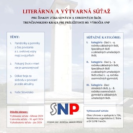 Zväčšiť fotografiu - Symbolické 80. výročie snp predmetom súťaže - Súaž SNP plagát