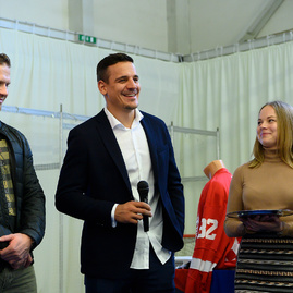 Trenčiansky kraj je pravým hokejovým regiónom, v hokejovom duchu sa otváral aj stánok kocr trenčín región na region tour expo 2019 - 20190517_REGION_TOUR_EXPO_020w