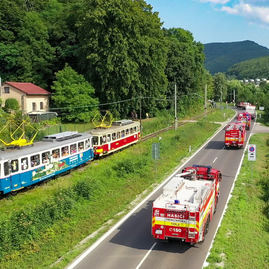 Zväčšiť fotografiu - Trežka premáva počas víkendov, jej jazda teší malých aj veľkých - 221885416