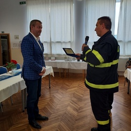 Zväčšiť fotografiu - V kolačíne slávnostne otvorili zrekonštruovanú hasičskú zbrojnicu - 20221008_113824