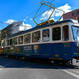 Zväčšiť fotografiu - Veľkonočná električka previezla viac ako 800 cestujúcich - Veľkonočná električka 17.4 2022(36)