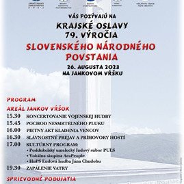 Zväčšiť fotografiu - Význam snp pripomenú viaceré podujatia v kraji - plagat_oslavy_na_JV_2023_mini