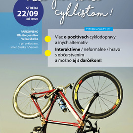 Zväčšiť fotografiu - Vzdajme hold nielen cyklistom! - plagat_tyzdenMobility_Skalka_FINAL01