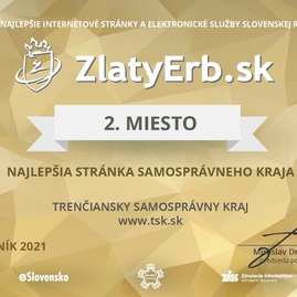 Zväčšiť fotografiu - Webstránka trenčianskeho kraja obhájila striebornú priečku v súťaži zlatý erb - diploma