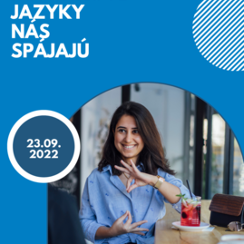 Zväčšiť fotografiu - Župný úrad svietil opäť na modro, tentokrát na podporu posunkových jazykov - plagat1