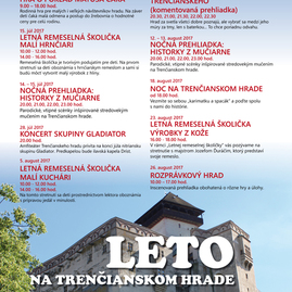 Trenčiansky hrad ponúkne leto plné nezabudnuteľných zážitkov – vystúpi gladiator a bude sa hľadať i poklad matúša čáka - leto_na_hrade