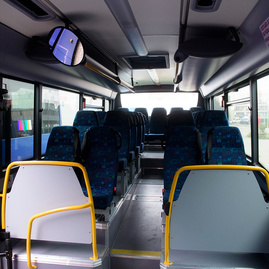 Celý budúci týždeň bude verejnosť v kraji cestovať modrými autobusmi za polovičnú cenu - autobusy1