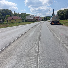 Zväčšiť fotografiu - Cesta medzinárodného významu prechádza rozsiahlou opravou