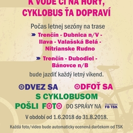 Cykloautobusy už pred vrcholom sezóny prekonali minuloročný počet prevezených cyklistov. vyskúšať si ich môžete ešte do konca prázdnin - plagat cyklobus