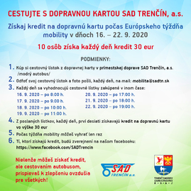 Zväčšiť fotografiu - Dnes začína európsky týždeň mobility - SAD TN letak ETM-3