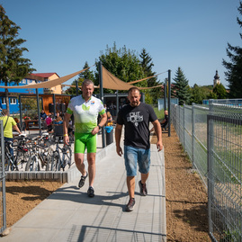 Zväčšiť fotografiu - Popri cyklotrase vznikajú nové pracovné miesta - TSK bikepoint-32