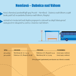 Zväčšiť fotografiu - Pozor na zmenu cestovných poriadkov, pridávame nové spoje! - CPzmena_NEM_DCA-01