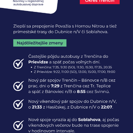 Zväčšiť fotografiu - Pripravte sa na aktualizáciu cestovných poriadkov, pribudne viacero nových spojov