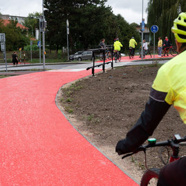 Zväčšiť fotografiu - Prvú časť hornonitrianskej cyklomagistrály otvorili spoločnou jazdou - 20230923_PE_005w