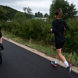 Zväčšiť fotografiu - Prvú časť hornonitrianskej cyklomagistrály otvorili spoločnou jazdou - 20230923_PE_024w