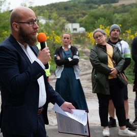 Zväčšiť fotografiu - Prvú časť hornonitrianskej cyklomagistrály otvorili spoločnou jazdou - 20230923_PE_055w