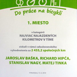 Víťazstvo tímu tsk v celoslovenskej súťaži do práce na bicykli - 4_resize