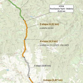 Zväčšiť fotografiu - Vodiči pozor! v trenčianskom kraji začali rozsiahle rekonštrukcie ciest ii. triedy - mapa_03