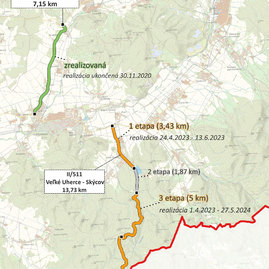 Zväčšiť fotografiu - Vodiči pozor! v trenčianskom kraji začali rozsiahle rekonštrukcie ciest ii. triedy - mapa_05