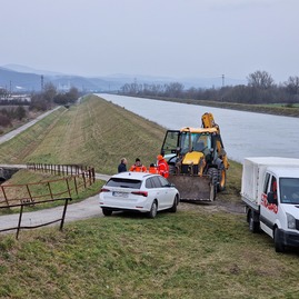 Zväčšiť fotografiu - Začína výstavba ďalšieho úseku vážskej cyklomagistrály - 20230127_135600