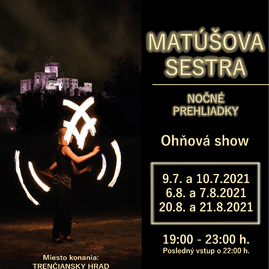Zväčšiť fotografiu - Akčné letné víkendy na trenčianskom hrade - Plagat_nocne_prehliadky_Matusova_sestra_final
