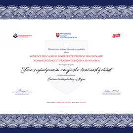 Zväčšiť fotografiu - Certifikát o zápise do reprezentatívneho zoznamu nkd slovenska už majú doma na myjave - Tance s vyhadzovanim_certifik�t