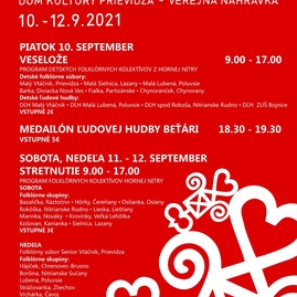 Zväčšiť fotografiu - Hornonitrianske folklórne slávnosti pokračujú v septembri - HFS programovy plagat - september 3