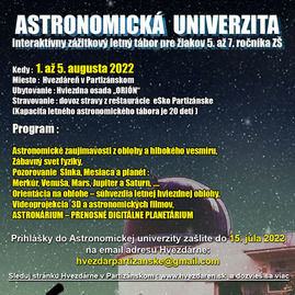 Zväčšiť fotografiu - Máte doma mladého astrofyzika? pošlite ho na univerzitu! - AU_univerzita_2022_small_copy