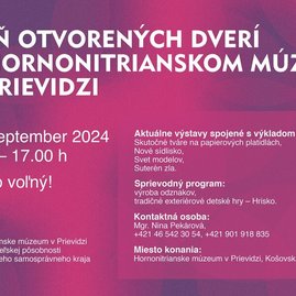 Zväčšiť fotografiu - Nové výstavy v hornonitrianskom múzeum - den_otvorenych_dveri_2024_web